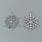 10 Large Snowflake Charms Pendant DIY Jewellery Finding 58x54.5mm