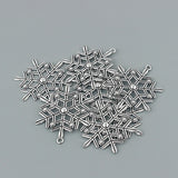 10 Large Snowflake Charms Pendant DIY Jewellery Finding 58x54.5mm