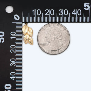 10pcs Leaf Charm, Real 18K Plated Charm, Jewelry Making Supplies
