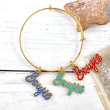 10pcs Letter Charms for Jewelry Making Accessories