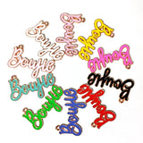 10pcs Letter Charms for Jewelry Making Accessories