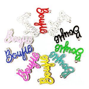 10pcs Letter Charms for Jewelry Making Accessories