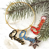 10pcs Letter Charms Queen for Jewelry Making