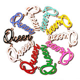 10pcs Letter Charms Queen for Jewelry Making