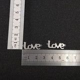 10pcs LOVE Stainless Steel Pendant DIY Jewelry Findings