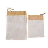 10pcs Linen Bags Cotton Drawstring Wedding Gift Sachet Storage
