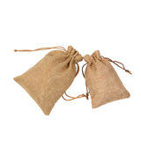 10pcs Linen Bags Cotton Drawstring Wedding Gift Sachet Storage