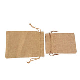 10pcs Linen Bags Cotton Drawstring Wedding Gift Sachet Storage