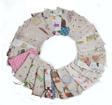 10pcs Linen Cotton Bag 10x14cm Drawstring Gift Bags Wedding Party
