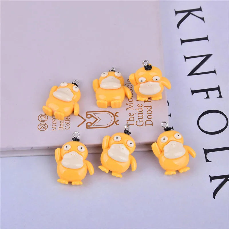10pcs Little Duck Resin Charms for DIY Jewelry 23*25mm