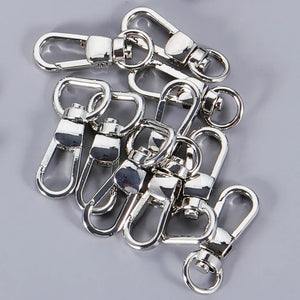 10pcs Lobster Clasp Buckle Keychian Mini Carabiners Snap Hooks Keychains