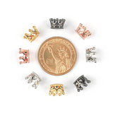 10pcs 10mm CZ Spacer Crown Bead Brass Micro Pave Cubic Zirconia Beads