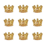 10pcs 10mm CZ Spacer Crown Bead Brass Micro Pave Cubic Zirconia Beads