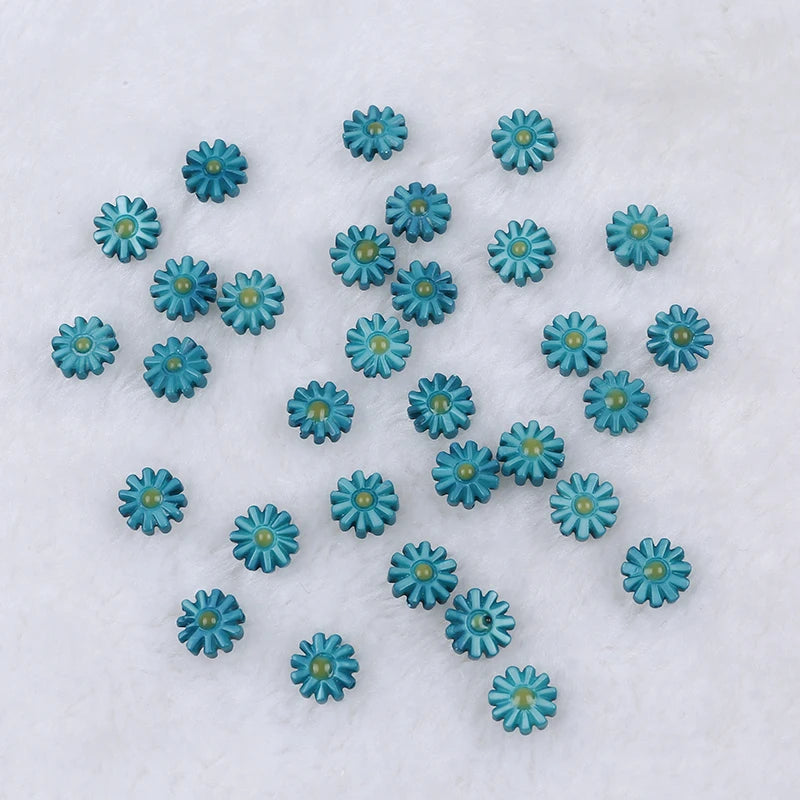 10pcs Colorful Daisy Shell Bead Accessory For DIY
