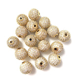 10pcs 12mm Clear Disco Ball Spacers Beads Bling Zirconia Paved Accessory