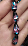 10pcs 15.5mm*7.5mm Drop Lampwork Beads Japanese Style Multi-color