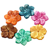 10pcs/Lot 20MM Natural Pearl Oyster Shell Carved Flower Mother Beads