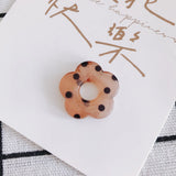 10pcs 26x28mm Resin Transparent Hollow Spots Flower Shape Acrylic Beads