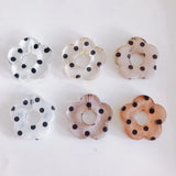 10pcs 26x28mm Resin Transparent Hollow Spots Flower Shape Acrylic Beads