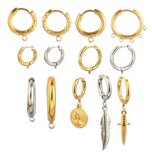 10pcs 316 Stainless Steel Ear Hoop Earring Hooks French Hoops DIY Jewelry Making