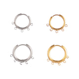 10pcs/Lot 316L Stainless Steel Earrings Hoop Base For DIY Jewelry