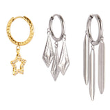 10pcs/Lot 316L Stainless Steel Earrings Hoop Base For DIY Jewelry