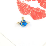 3D Star Moon Planet Charms Sky Bracelet Earring Keychain Pendants Set