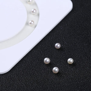 10pcs 4-4.5mm Freshwater Pearl Loose Bead Earrings Single Piece