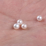 10pcs 4-4.5mm Freshwater Pearl Loose Bead Earrings Single Piece