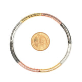 10pcs 5mm CZ Spacer Tube Beads Micro Pave Brass CZBS07
