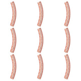 10pcs 5mm CZ Spacer Tube Beads Micro Pave Brass CZBS07