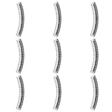 10pcs 5mm CZ Spacer Tube Beads Micro Pave Brass CZBS07