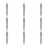 10pcs 5mm CZ Spacer Tube Beads Brass Pave Zirconia Jewelry Making