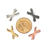 10pcs/Lot 6mm CZ Spacer Beads Micro Pave Cubic Zirconia Beads
