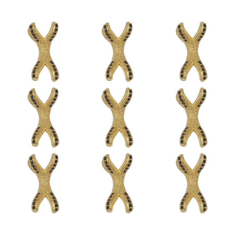 10pcs/Lot 6mm CZ Spacer Beads Micro Pave Cubic Zirconia Beads