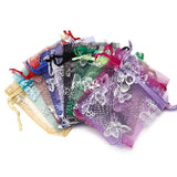 10pcs/Lot Colorful Organza Bag Butterfly Pounch Jewelry Packaging Bag