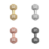 10pcs/Lot 8mm CZ Spacer Dumbbell Beads Brass Micro Pave Cubic Zirconia Beads
