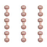 10pcs/Lot 8mm CZ Spacer Dumbbell Beads Brass Micro Pave Cubic Zirconia Beads