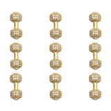 10pcs/Lot 8mm CZ Spacer Dumbbell Beads Brass Micro Pave Cubic Zirconia Beads