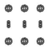 10pcs 8mm CZ Spacer Round Beads Pave Cubic Zirconia DIY Charms Bracelet