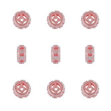 10pcs 8mm CZ Spacer Round Beads Pave Cubic Zirconia DIY Charms Bracelet