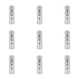 10pcs 8mm CZ Spacer Tube Beads Brass Micro Pave Cubic Zirconia Beads