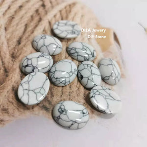 10pcs/Lot Half Oval stone line Flat Back Cabochons
