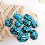 10pcs/Lot Half Oval stone line Flat Back Cabochons