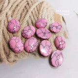 10pcs/Lot Half Oval stone line Flat Back Cabochons