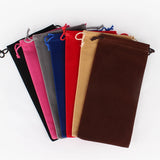 10pcs Long Size Drawstring Velvet Pouch Bag Gift Parfum Packaging Bags