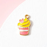 10pcs 9*16mm Enamel Ice Cream Charm For Jewelry Making Earring Bracelet Necklace