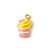 10pcs 9*16mm Enamel Ice Cream Charm For Jewelry Making Earring Bracelet Necklace