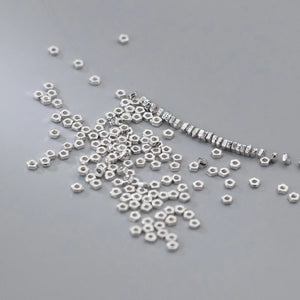 10pcs 925 Silver Pentagon Beads 2.5mm DIY Jewelry Making