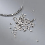 10pcs 925 Silver Pentagon Beads 2.5mm DIY Jewelry Making